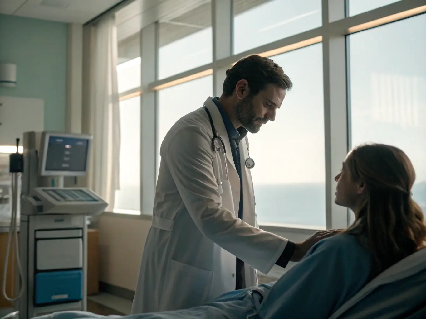 A person receiving a preventive health checkup, emphasizing the importance of preventive care covered by Caring Health Solutions.